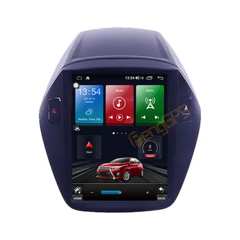 360 Kamera Araba DVD Oynatıcı GPS Navigasyon Için Hyundai IX35 2010-Tesla Tarzı Android Radyo Araba Stereo Multimedya Ana Ünite