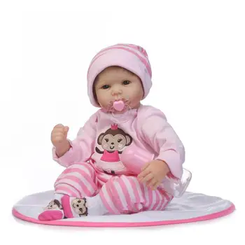 50 cm kız bebek reborn yumuşak Silikon Yeniden Doğmuş bebekler için çocuk hediye oyuncak bebekler bebe gerçek reborn bonecas yüksek kalite