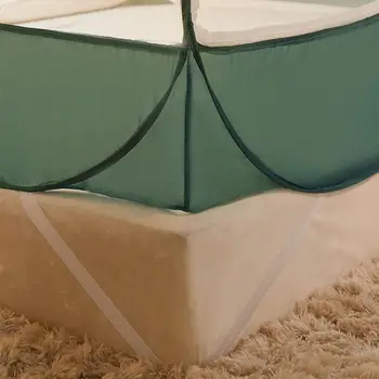 Otomatik Cömert Üst Yüklü Yatak Cibinlik Tam Alt Damla Dayanıklı Yatak Sivrisinek Geçirmez Kumaş Tasarım Sihirli