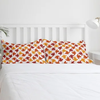 Sonbahar stil akçaağaç yaprağı desen yorgan yatak takımları çarşaf yastık kılıfı yatak odası dekorasyon nevresim